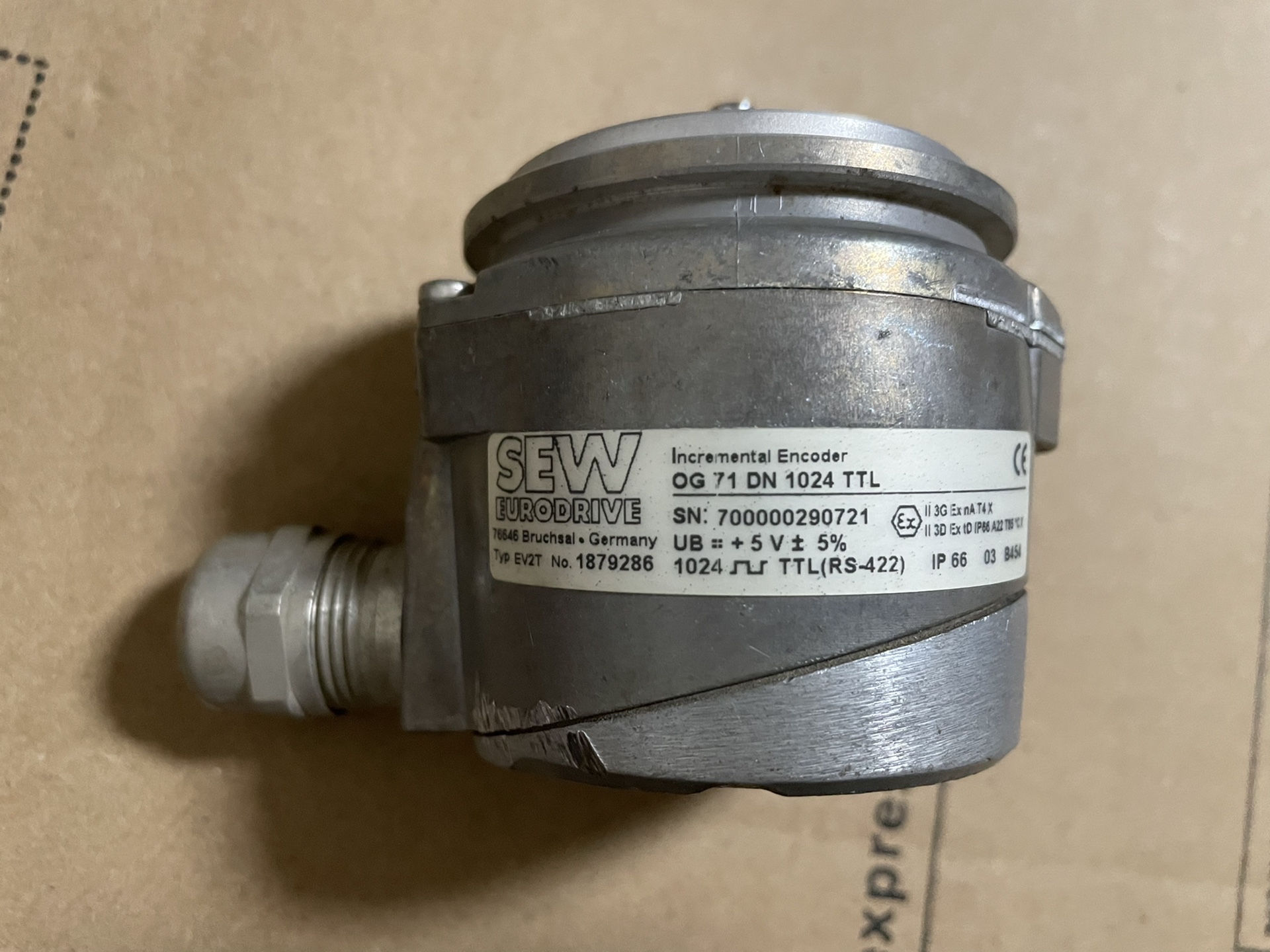 SEW编码器 EV2T,  OG 71 DN 1024 TT