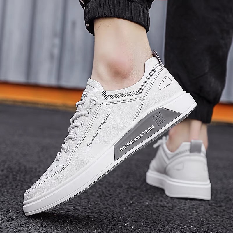 男鞋新款韓版潮流百搭小白鞋男夏季透氣運動休閒潮板鞋