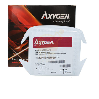 Axygen 爱思进 0.2ml 透明全裙边96孔PCR板 10块/包 5包/箱无RNas