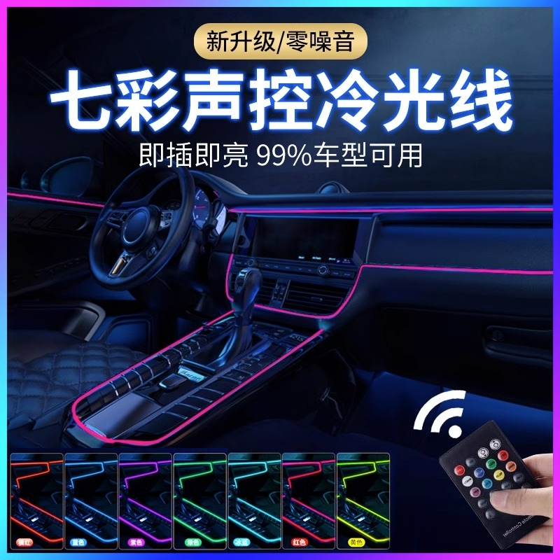 适用奔驰GLB200GLAB级氛围灯B200B180涡轮出风口车内气氛灯改装