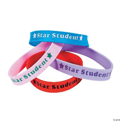 硅胶手环star student Wristband英语学生奖励培训班奖励国际学校