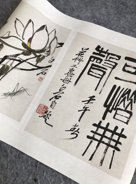 无声工笔花鸟艺术风宣纸国画