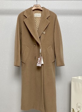 max大牌10801羊毛大衣外套毛呢精品羊绒双面尼长款腰带妮子大衣