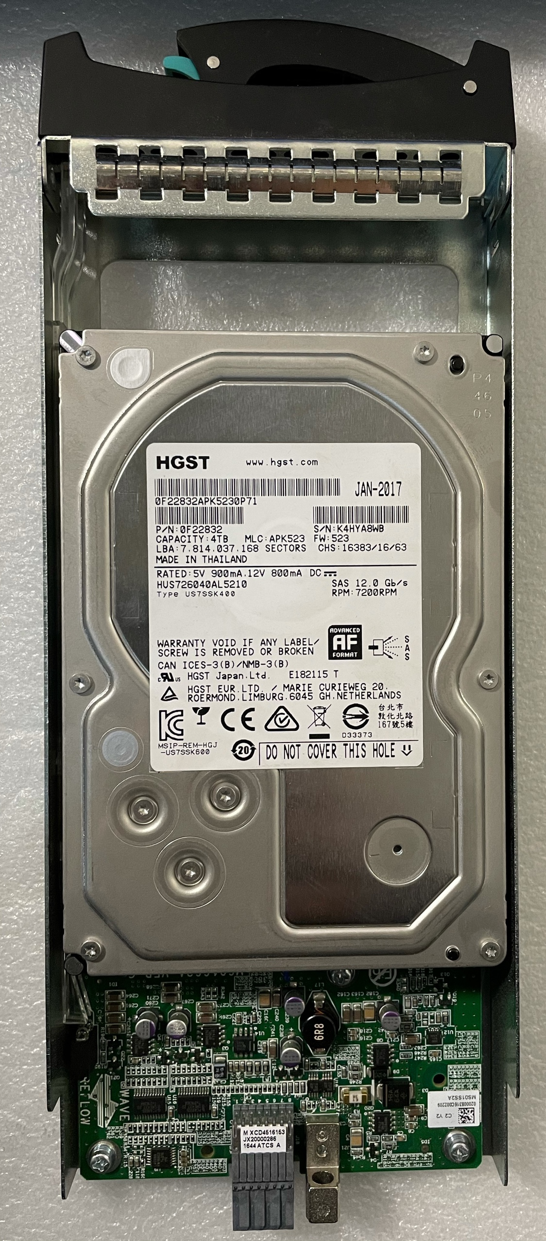 曙光DS800-G25存储 4T SAS HUS726040AL5210 5400050403300140