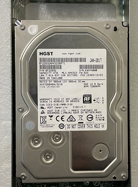 曙光DS800-G25存储 4T SAS HUS726040AL5210 5400050403300140