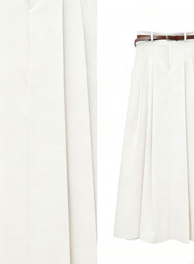 【小乐专享】工装半身裙女中长款高腰a字大摆过膝伞裙遮胯4012