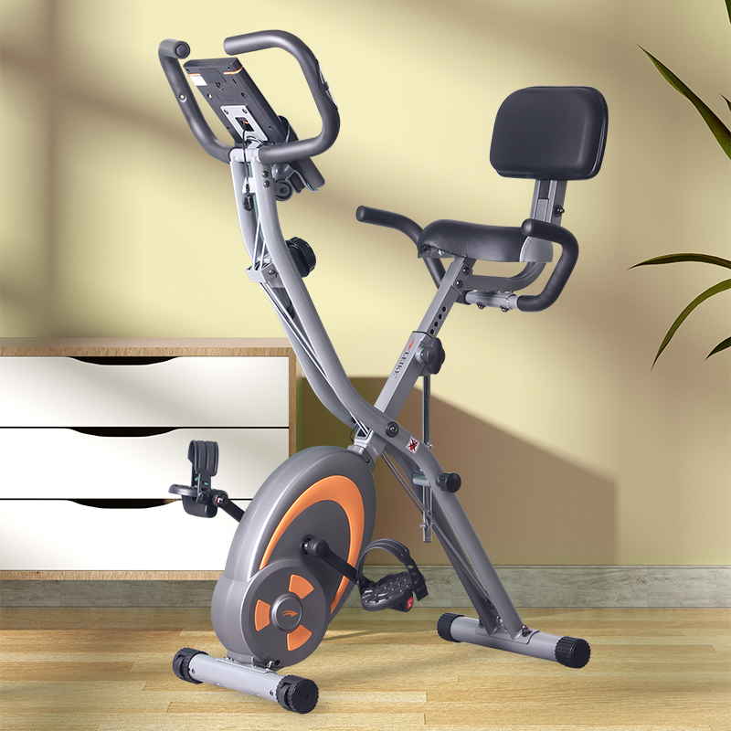 新品LEIKE雷克动感单车家用脚踏运动健身器材折叠小型器材室内超