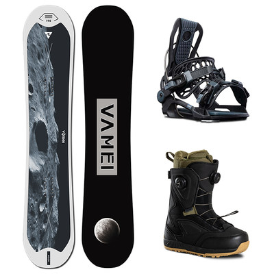 VAMEI滑雪板套装FLOW快穿固定器单板滑雪鞋全能板滑雪板单板