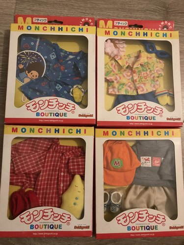 蒙奇奇monchhichi 绝版老款 着替 S号 浴衣 睡衣 夏威夷 休闲套装