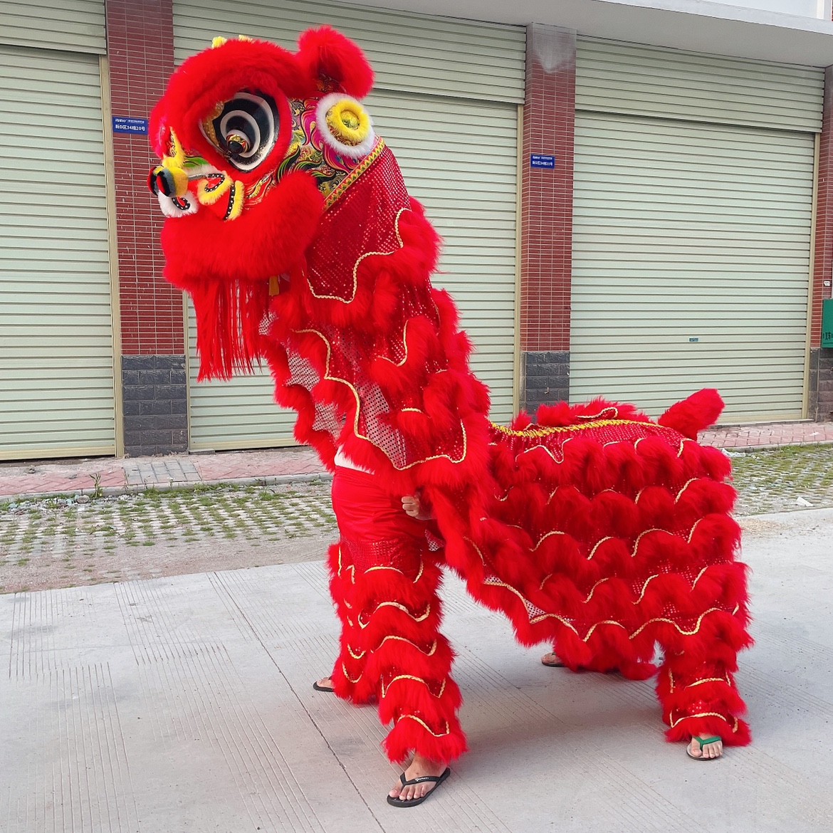 道具南狮醒狮舞狮子狮头成人