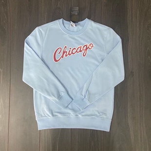 芝加哥公牛队Chicago男子运动休闲圆领纯棉宽松透气套头长袖卫衣