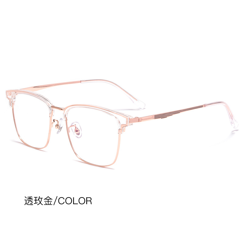 2303yj商近男士全框纯古眉线框超e轻务视眼镜架男复钛镜框800银