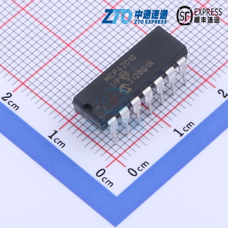 数字电位器 MCP42010-I/P PDIP-14 300mil MICROCHIP(美国微芯)