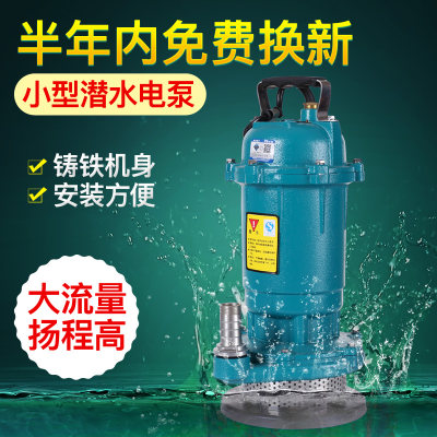 家用小型潜水泵220V抽水泵水泵家用小水泵 抽水机微型水泵农用