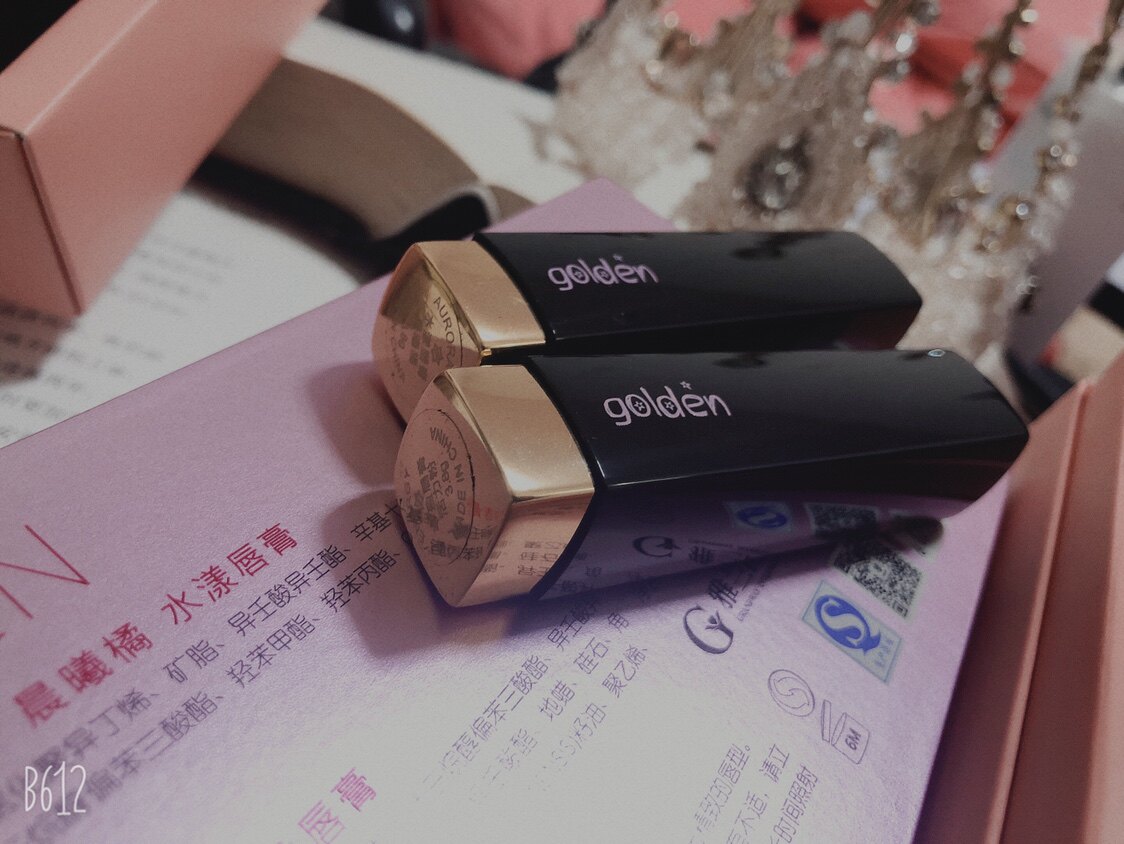 雅兰国际GOLDEN口红套装女友生日礼物情人节日小金管两支丝绒高端