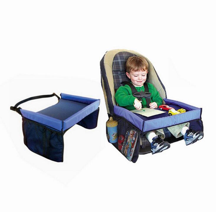 。汽车儿童安全座椅收纳桌写字画画板婴儿手推车托盘车收纳挂袋桌
