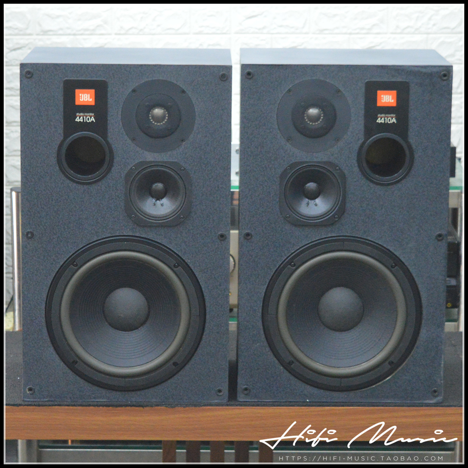 二手原装美国进口 JBL 4410A 经典监听发烧HIFI书架音箱 肽金高音