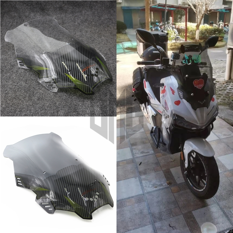 适用极宙ADV150赛博ADV150嘉爵启程150改装前挡风玻璃导流板风挡