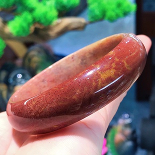 一博珊福精品天然珊瑚玉牛血红手镯女吊坠手链