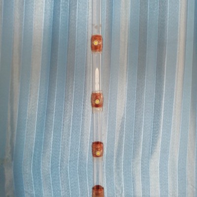 电磁感应楞次定律阻尼原理4线圈Led发电发光管（50cm强磁铁）