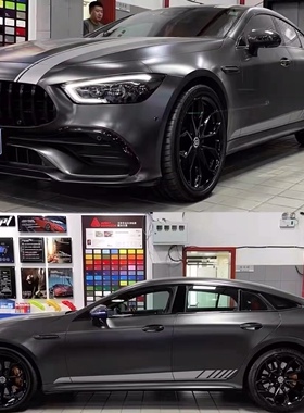 新款AMG GT53车贴拉花GT50 GT63S车身侧裙贴纸改装运动机盖贴
