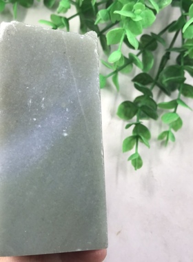 新疆和田玉印章料边角料玉石料下脚料雕刻把件镇纸毛料包邮423克