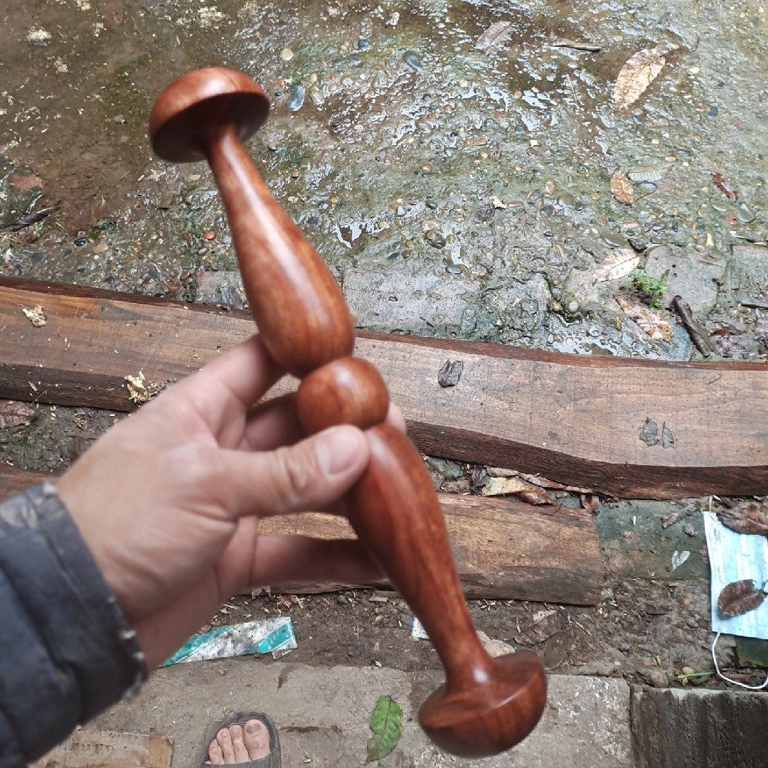 花梨木太极棒 太极尺 二棒子 虎口棒 健身棒(送精美龙纹布套)