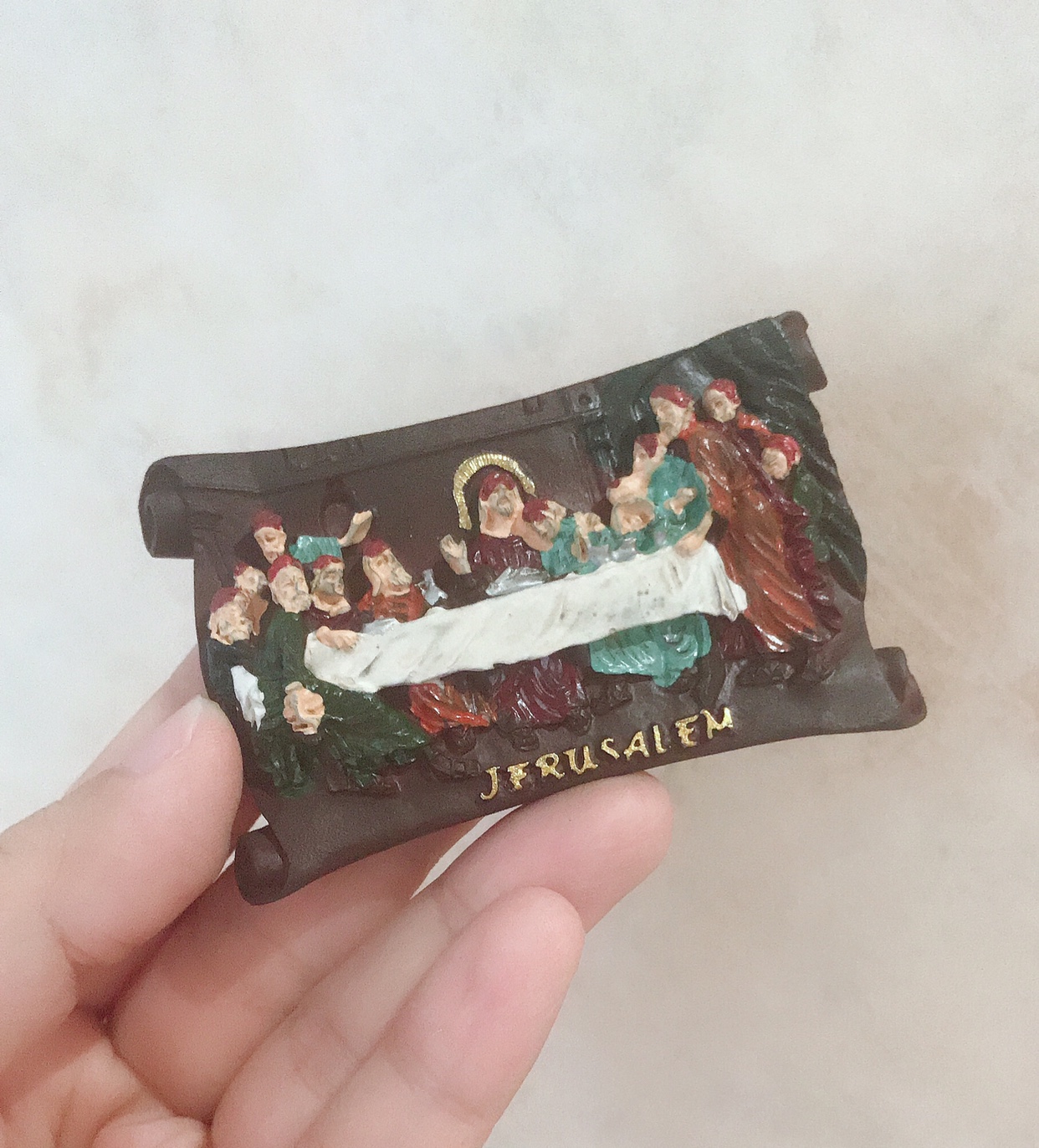 出口单树脂立体名画装饰品冰箱