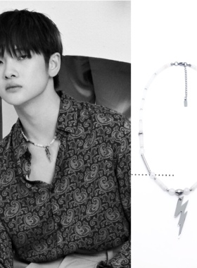 r1se周震南同款闪电潮国潮项链