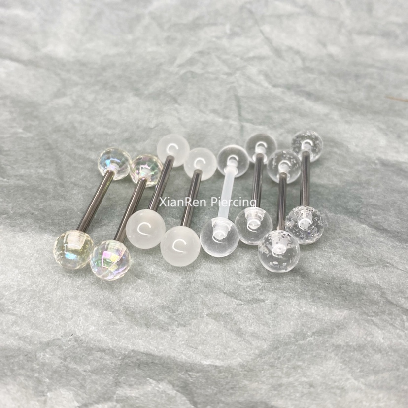 仙人piercing/仙女的舌钉透明系列隐形舌钉独特小众款14g-封面