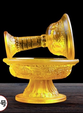 琉璃护法杯吉祥藏式供佛修禅摆件