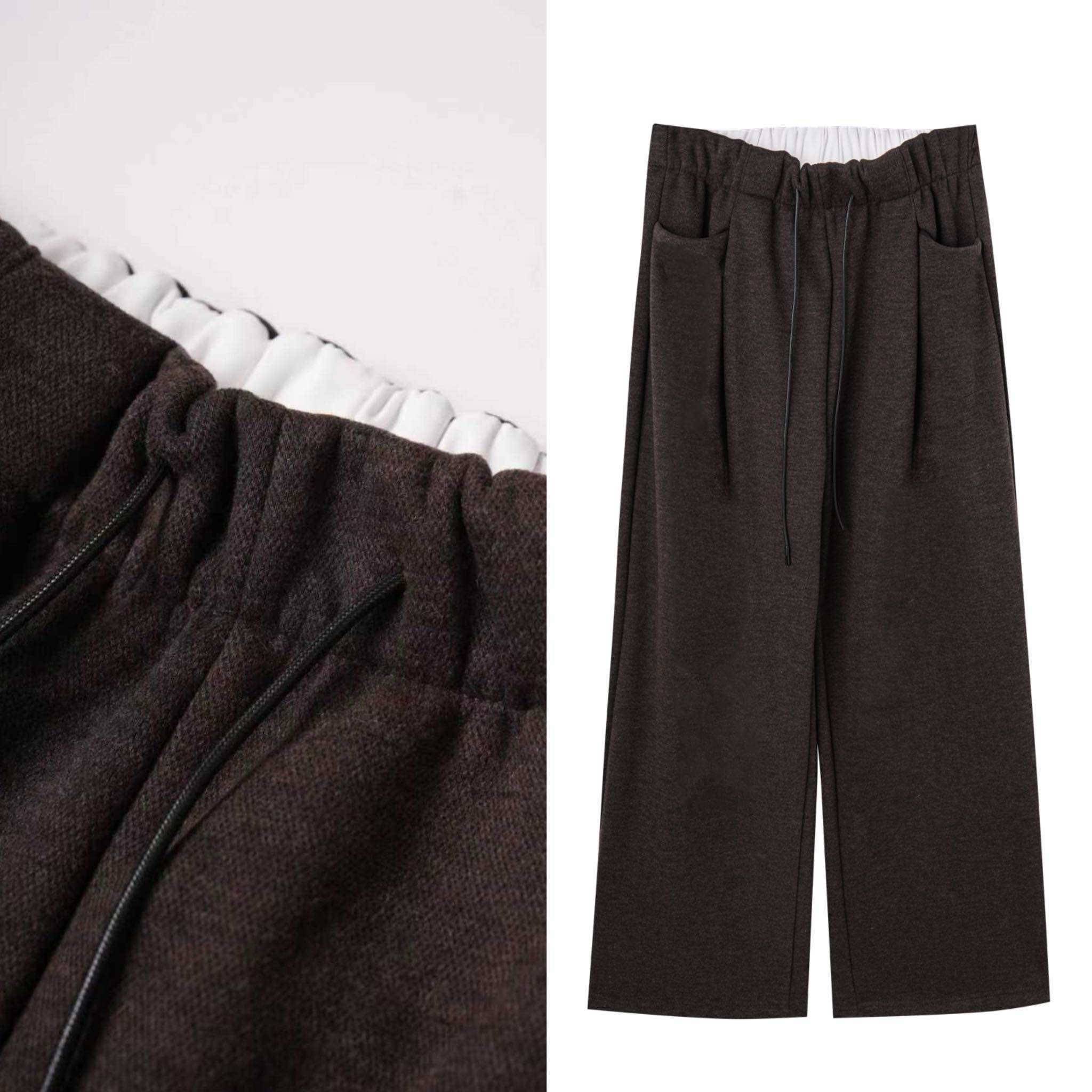 【甜甜圈专享】慵懒加厚保暖宽松休闲裤拖地阔腿抽绳高腰裤子1112,女装/女士精品,POLO衫,淘宝优惠券,粉丝福利购,淘宝优惠卷