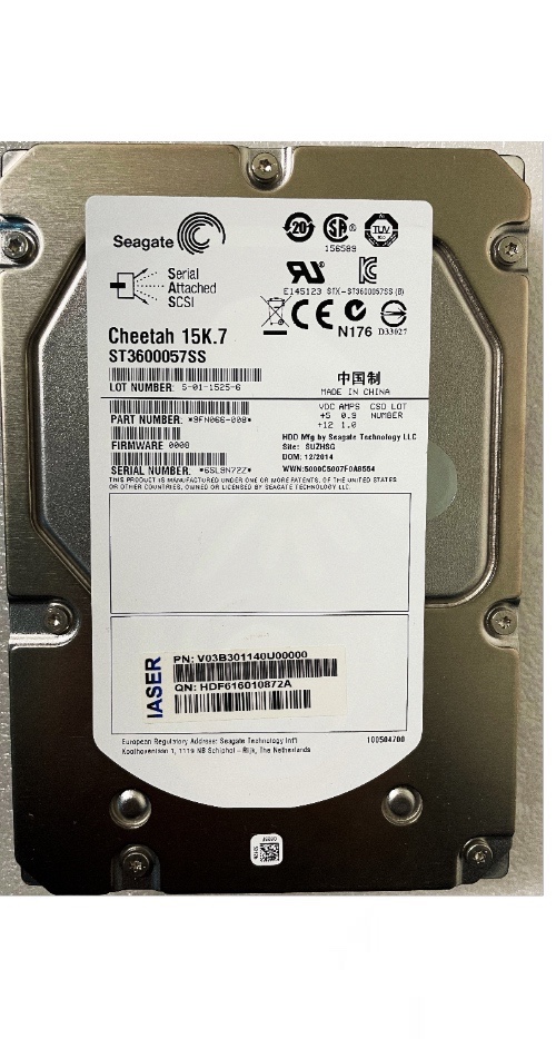 浪潮 600G 3.5 15K SAS ST3600057SS V03B301140U00000