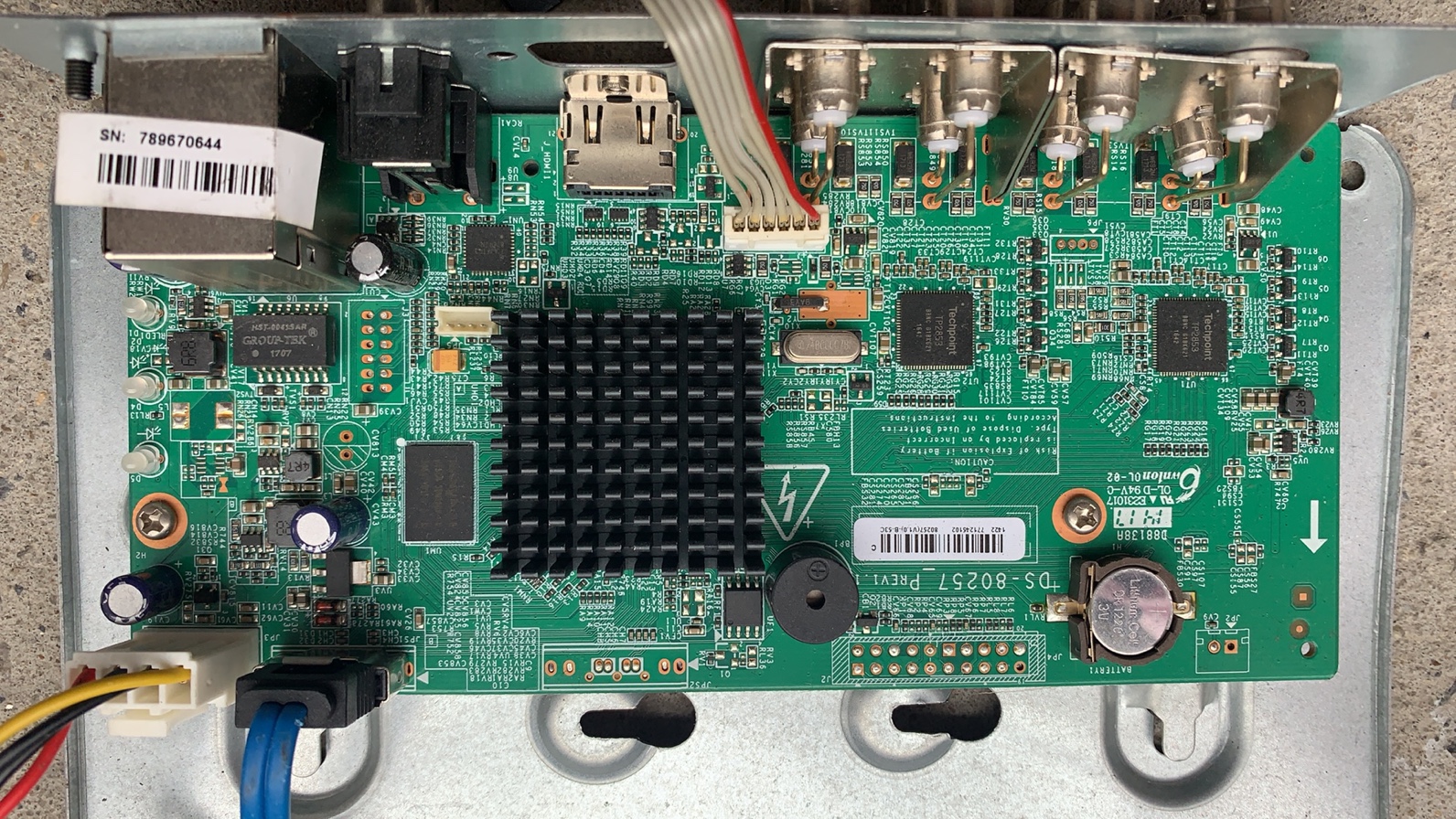 二手海康威视7808 7108 HGH-F1/N主板DS-80257监控硬盘录像机8路