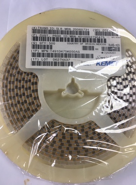 T491D475K050AS 钽电容 4.7UF 50V D型7343-31 475K KEMET