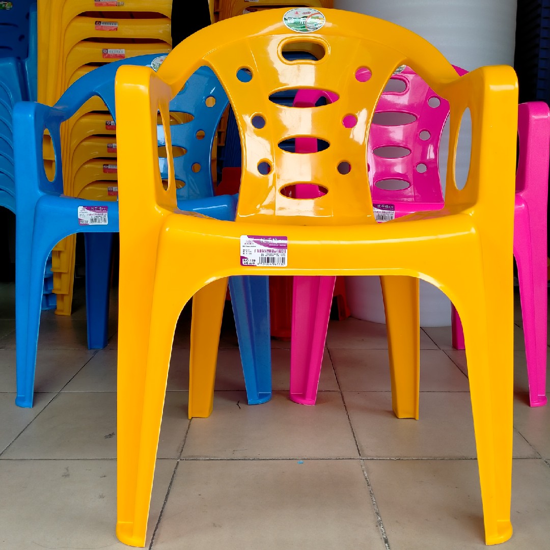 塑料大排档加厚经济型靠背椅子