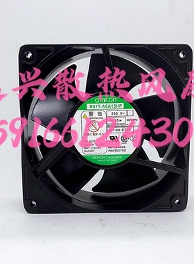 欧姆龙OMRON 230V全金属耐高温12CM 12038 R87T-A6A15HP散热风扇