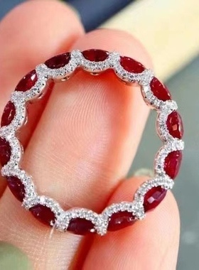 天然缅甸纯银项链坠精工指环