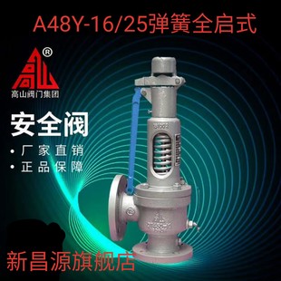 弹簧式法兰安全阀蒸汽锅炉排气泄压阀A48Y高温高压A47H正品定制