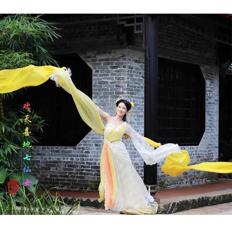 泱月古风欢天喜地七仙女黄儿三公主影视cos服装出租出租大全套