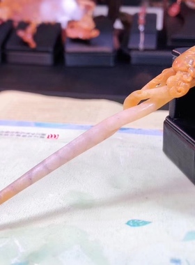 天然珊瑚玉步摇发簪