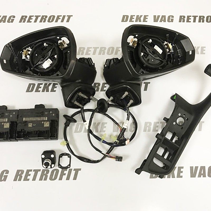 新奥迪A3 A5 A4 Q3A6L升级改装后视镜自动折叠锁车电动折叠倒车镜