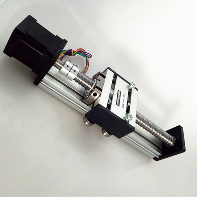 新品直线滚珠丝杆导轨滑台q 总长(含电机)700MM 有效行程625MM