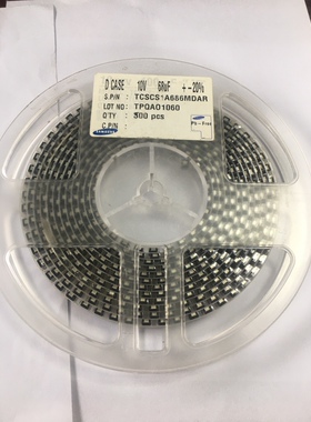 TCSCS1A686MDAR 钽电容 68UF 16V D型7343-31 686M 三星