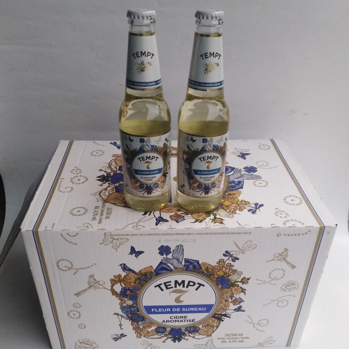 丹麦啤酒诱惑整箱瓶装接骨木味