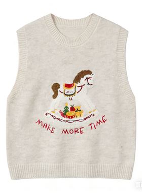 【甜馨粉丝专享】 2026新年小马刺绣叠穿马甲26010202