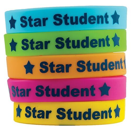硅胶手环star student Wristband英语学生奖励培训班奖励国际学校