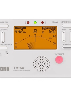 日本korg巴松大管校音器节拍器二合一新手长音练习辅助