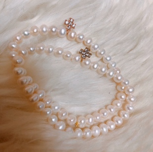 小七家 LLOYD韩国专柜正品 气质名媛复古经典10K金珍珠手链