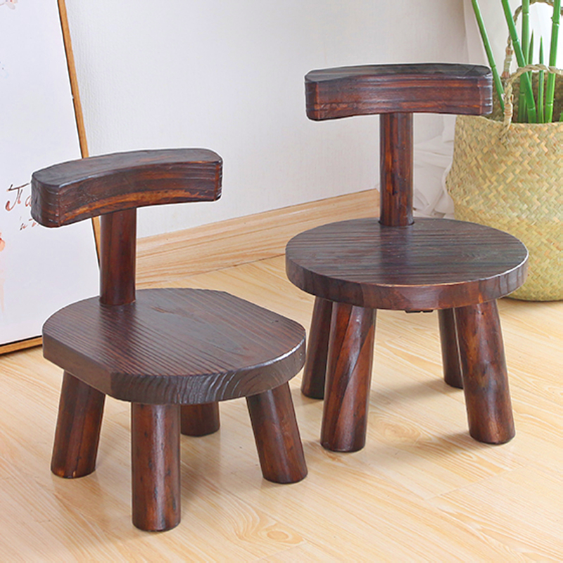 实木头凳子椅子成人家用小凳子简易矮凳子时尚小圆凳小木凳子靠背